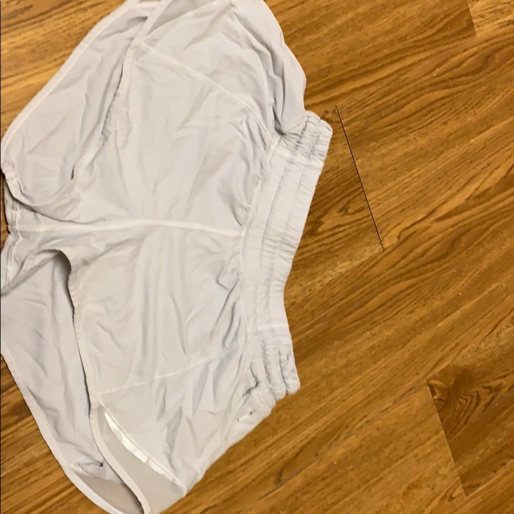 White Lululemon Athletic Shorts